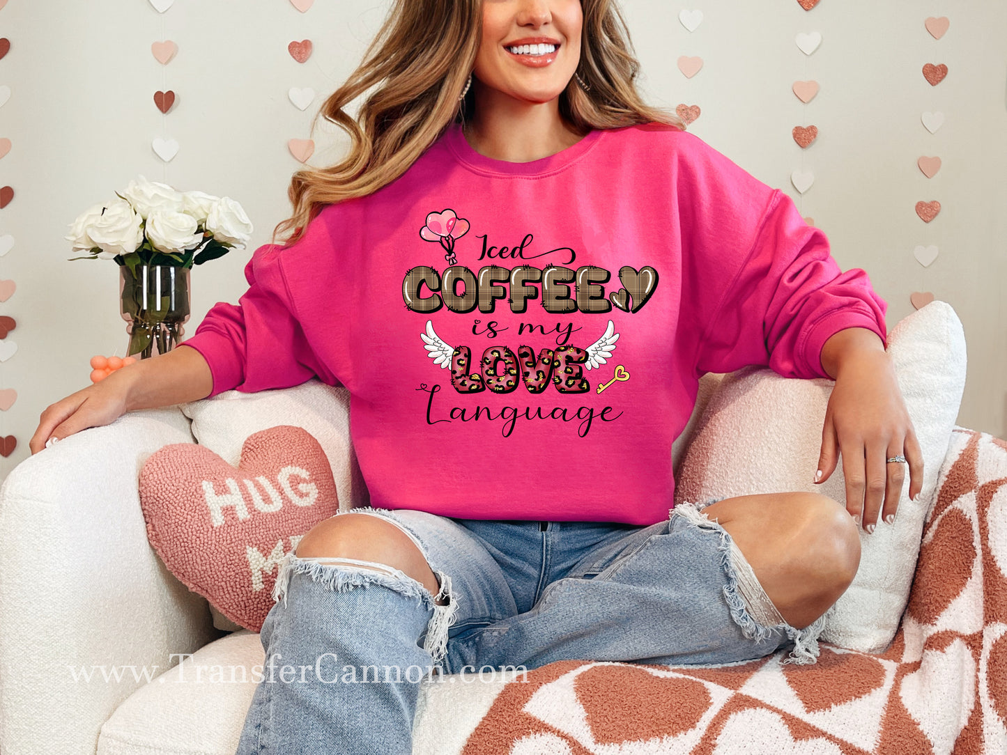 Iced Coffee Is My Love Language DTF Transfer