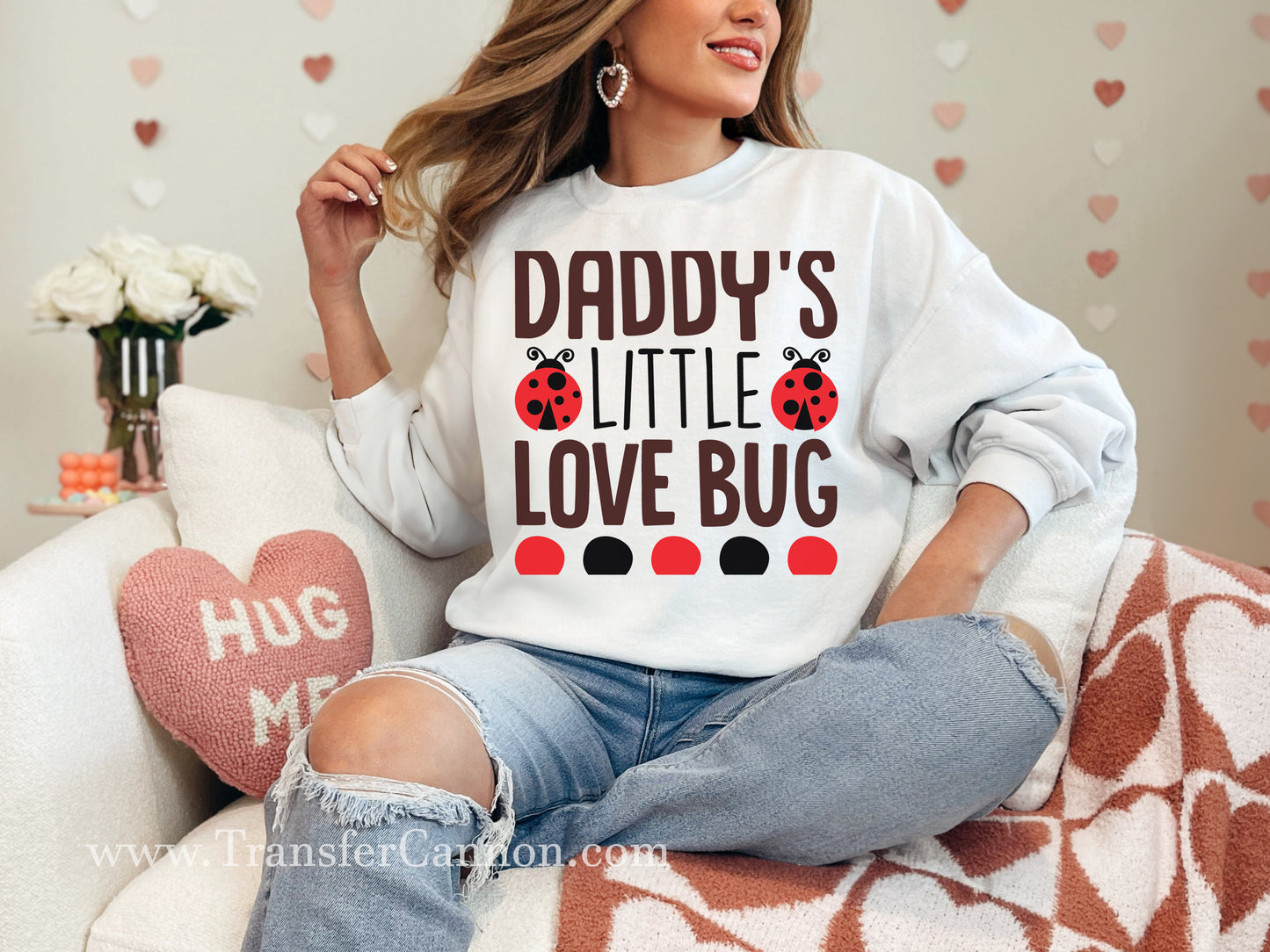 Daddy's Little Love Bug DTF Transfer