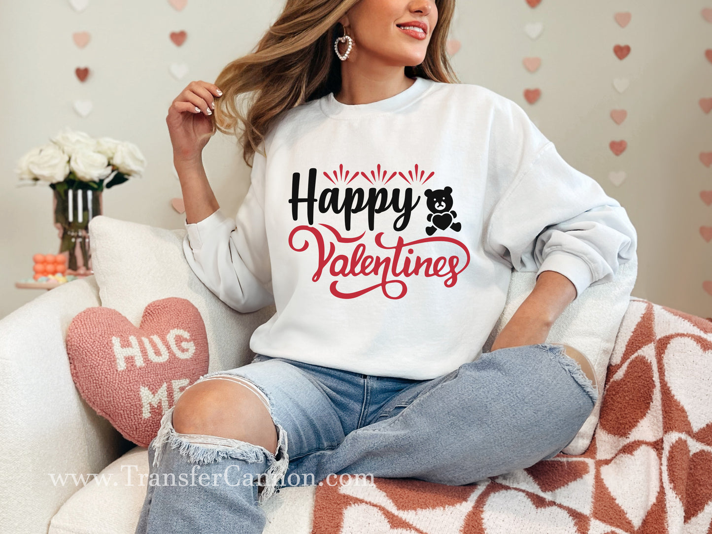 Happy Valentines DTF Transfer