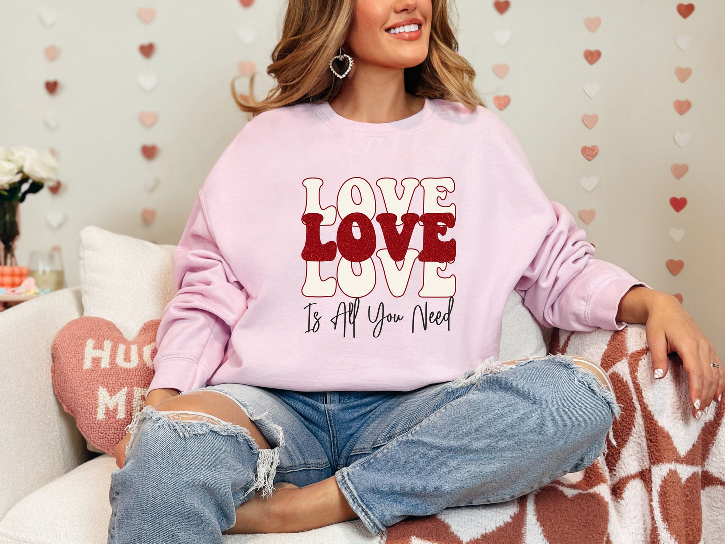 Love Love Love Is All You Need DTF Transfer