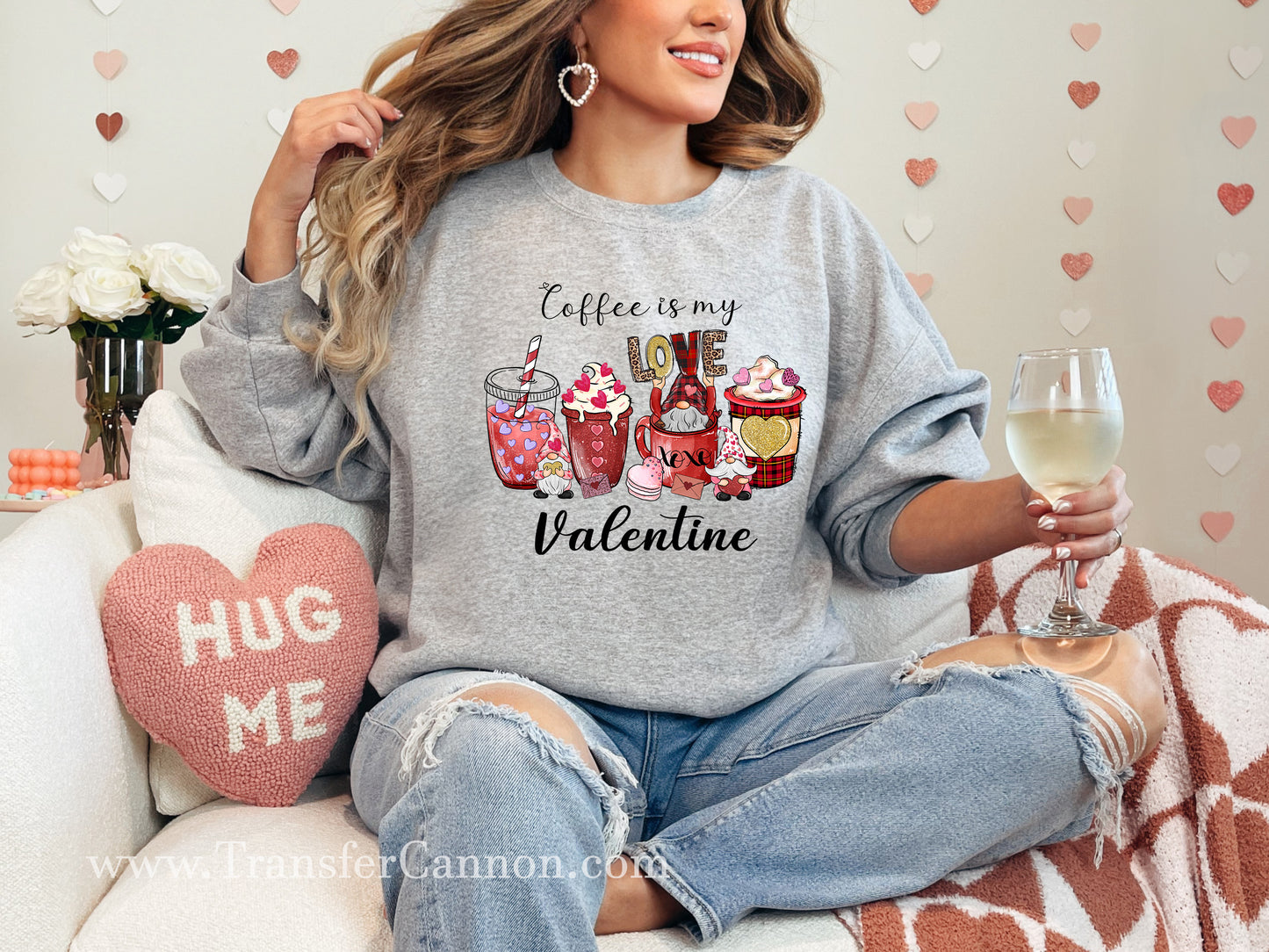 Coffee Is My Love Valentine DTF Transfer