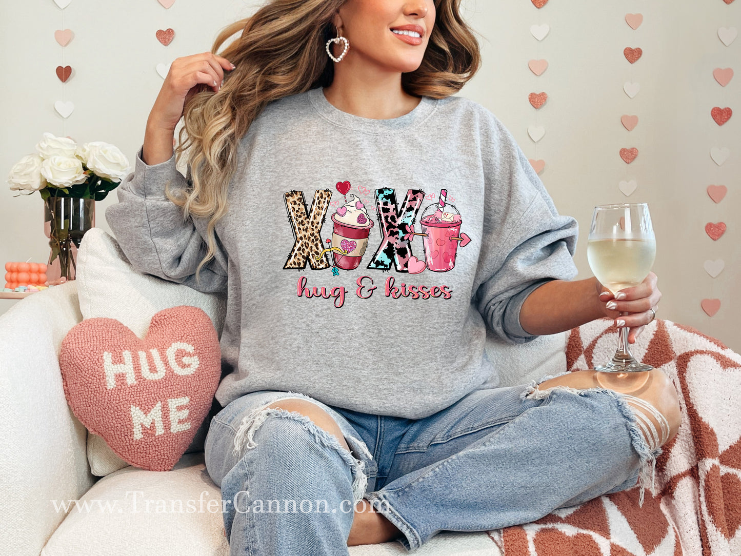 Xoxo Hug & Kisses DTF Transfer