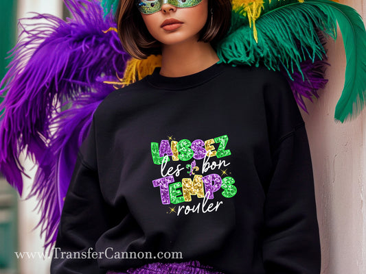 Laissez Les Bon Mardi Gras Dtf Transfer