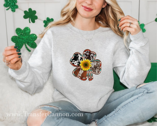 Cowhide Lucky Sunflower