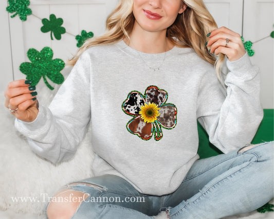 Cowhide Lucky Sunflower