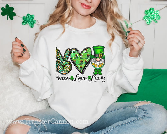 Peace Love Lucky Gnome