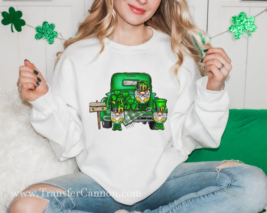 St Patricks Day Truck Gnome