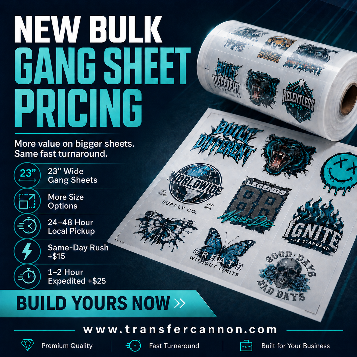 DTF Transfers Gangsheet